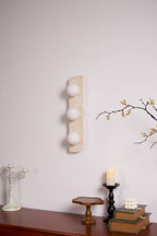Alsilis Wall Light Minimalist in Travertine - Kingsley Beaumont