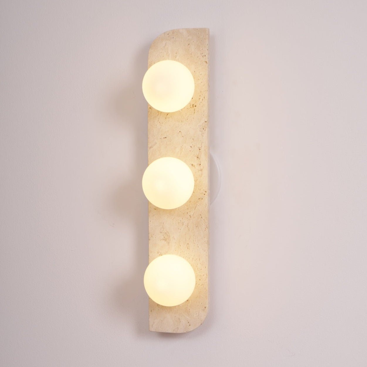 Alsilis Wall Light Minimalist in Travertine - Kingsley Beaumont