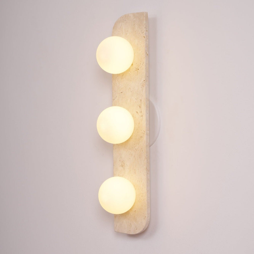 Alsilis Wall Light Minimalist in Travertine - Kingsley Beaumont