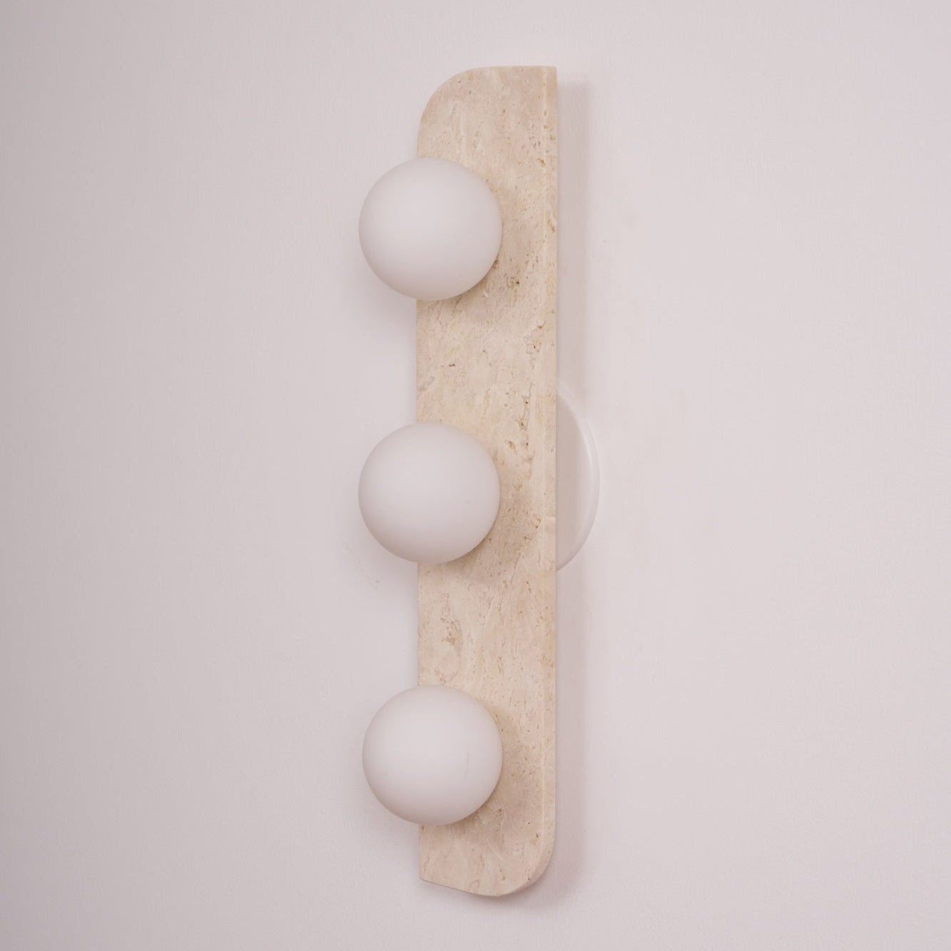 Alsilis Wall Light Minimalist in Travertine - Kingsley Beaumont