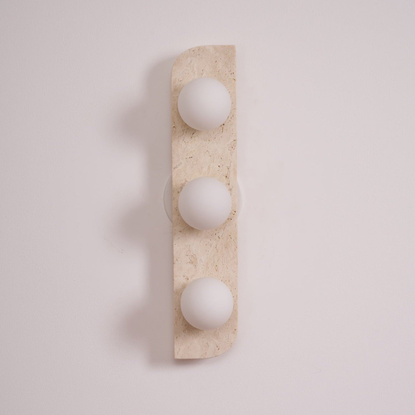 Alsilis Wall Light Minimalist in Travertine - Kingsley Beaumont