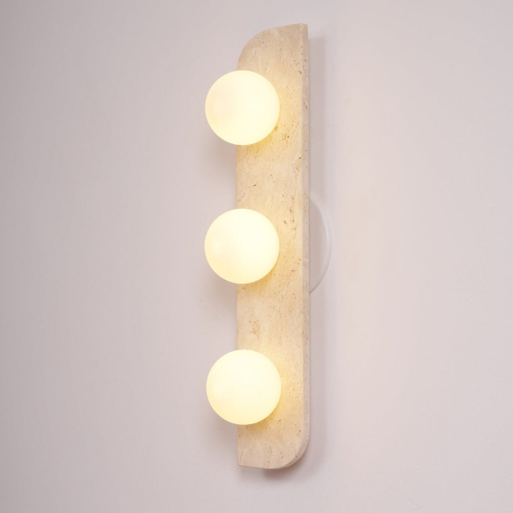 Alsilis Wall Light Minimalist in Travertine - Kingsley Beaumont