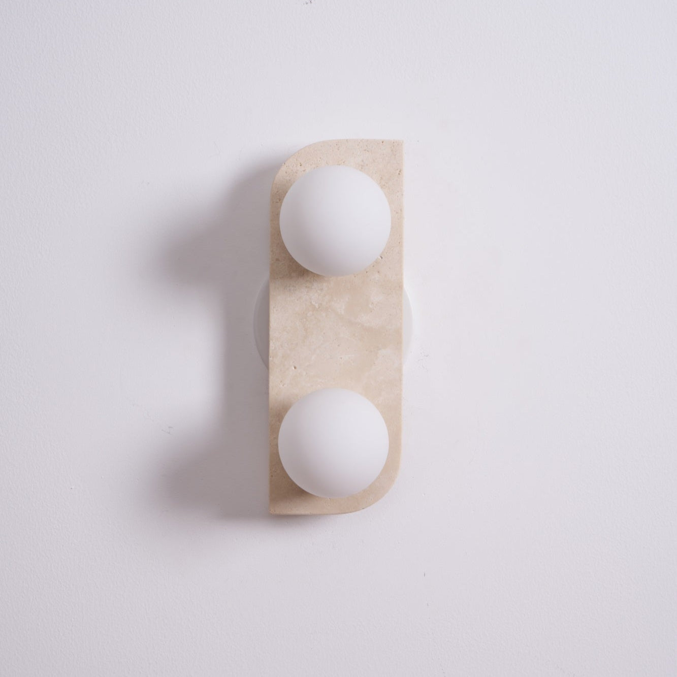 Alsilis Wall Light Minimalist in Travertine - Kingsley Beaumont
