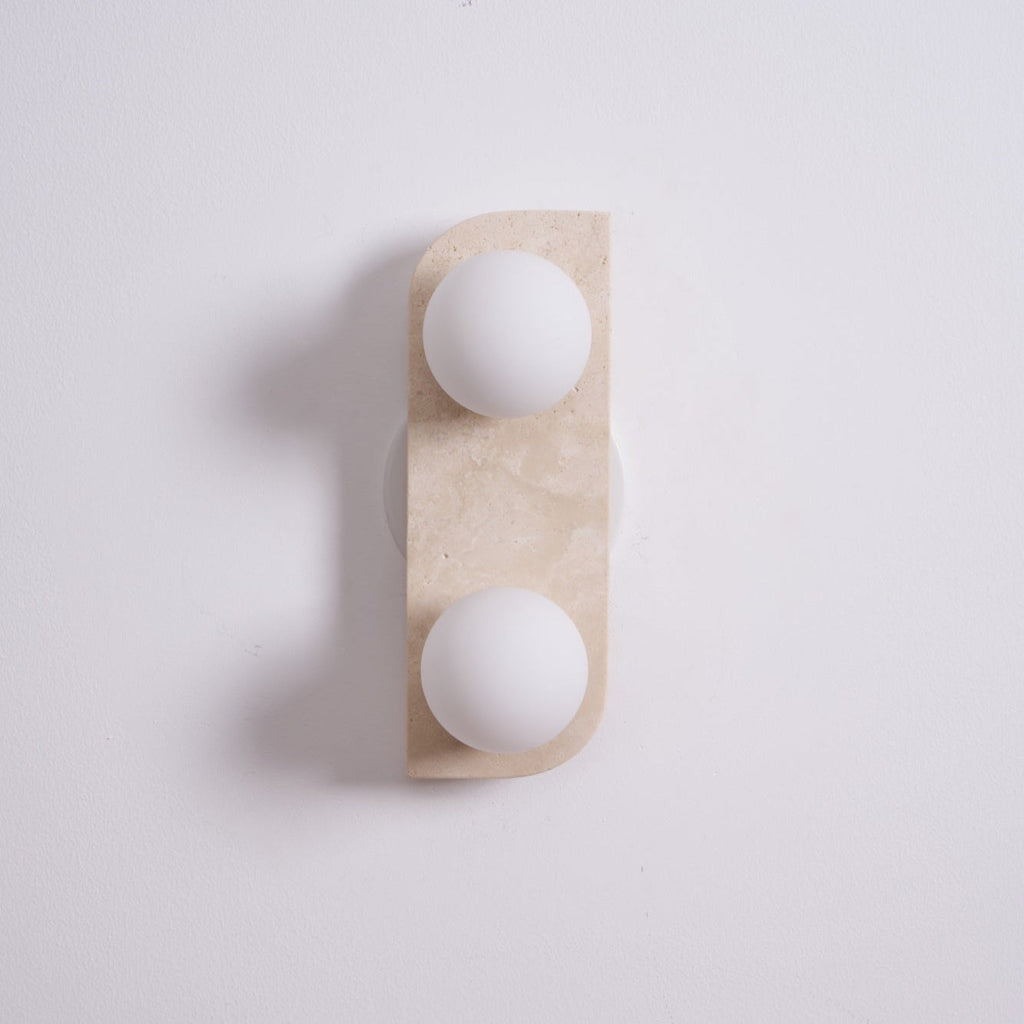 Alsilis Minimalist Travertine Wall Light