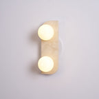 Alsilis Wall Light Minimalist in Travertine - Kingsley Beaumont