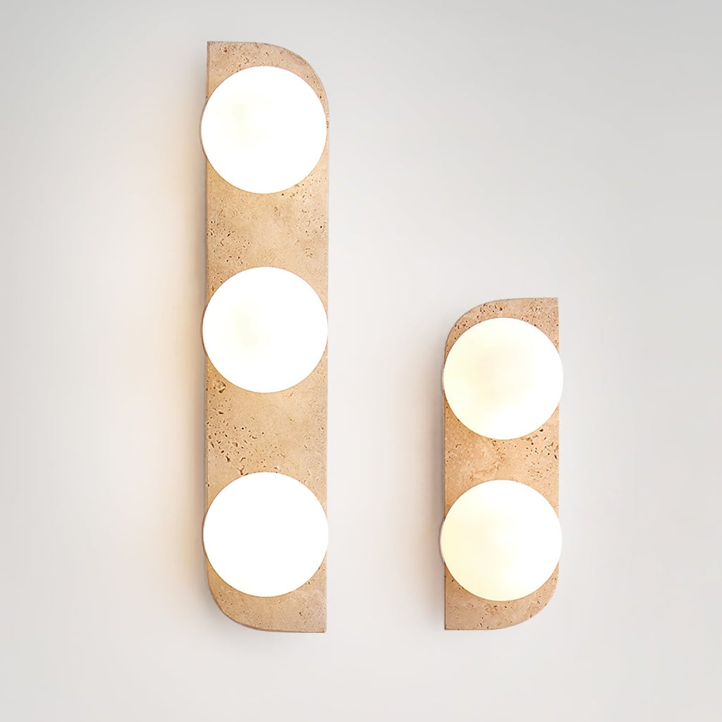 Alsilis Wall Light Minimalist in Travertine - Kingsley Beaumont