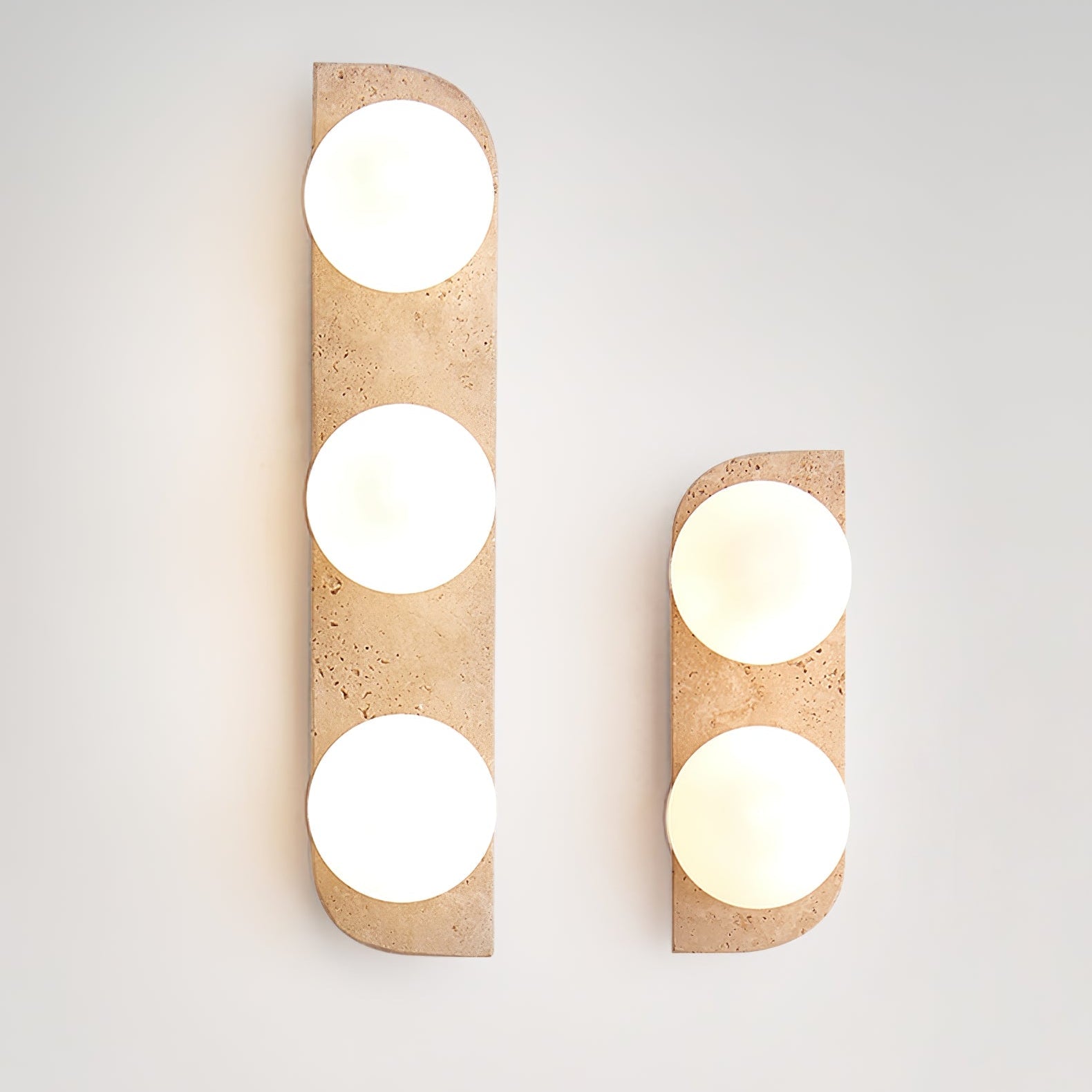 Alsilis Wall Light Minimalist in Travertine - Kingsley Beaumont