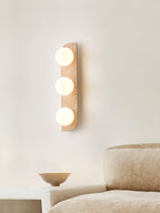 Alsilis Wall Light Minimalist in Travertine - Kingsley Beaumont