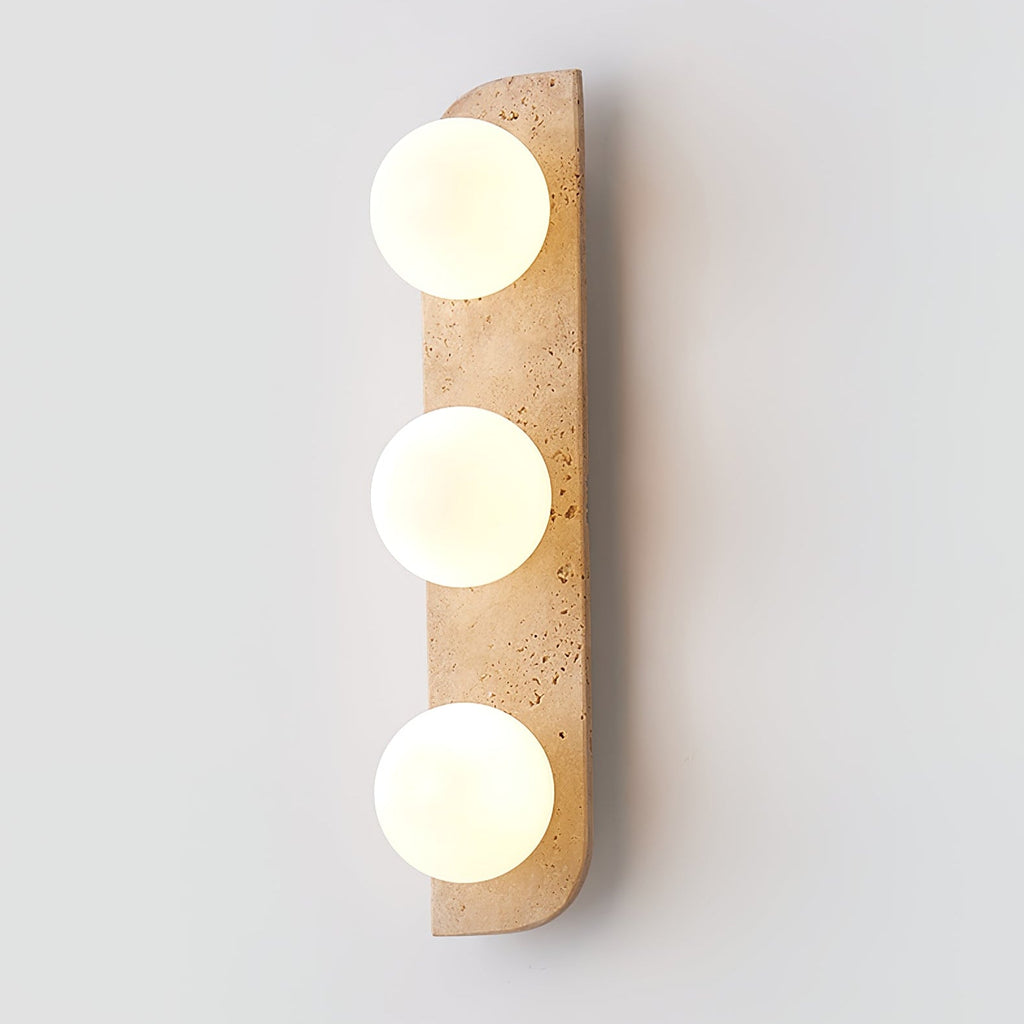 Alsilis Wall Light Minimalist in Travertine - Kingsley Beaumont