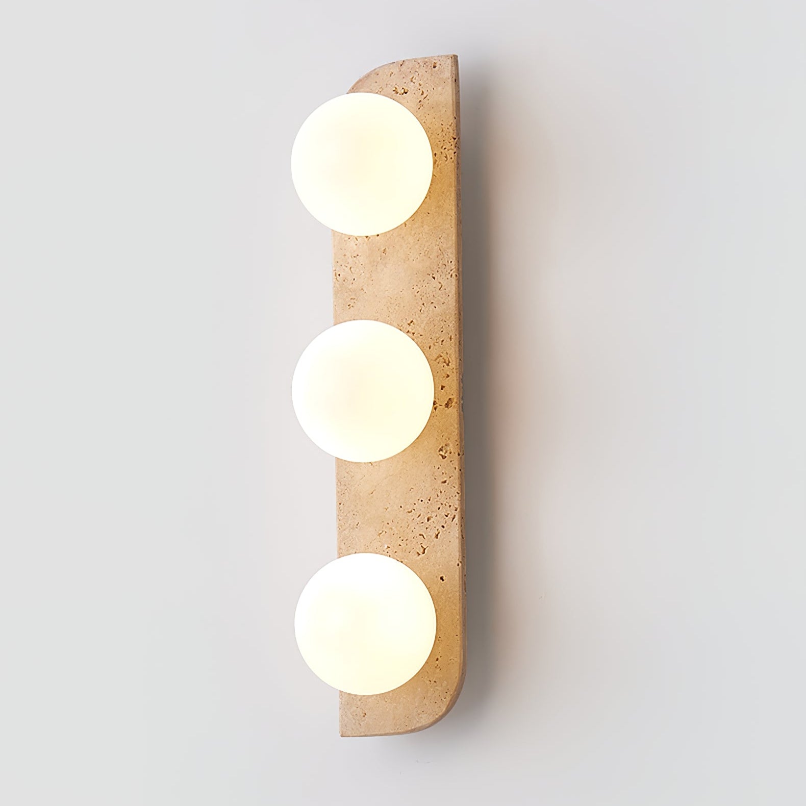 Alsilis Wall Light Minimalist in Travertine - Kingsley Beaumont