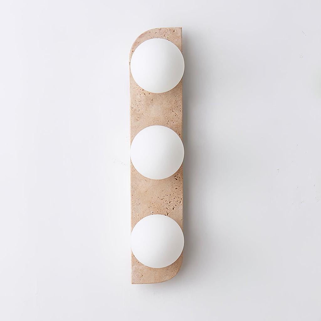 Alsilis Wall Light Minimalist in Travertine - Kingsley Beaumont