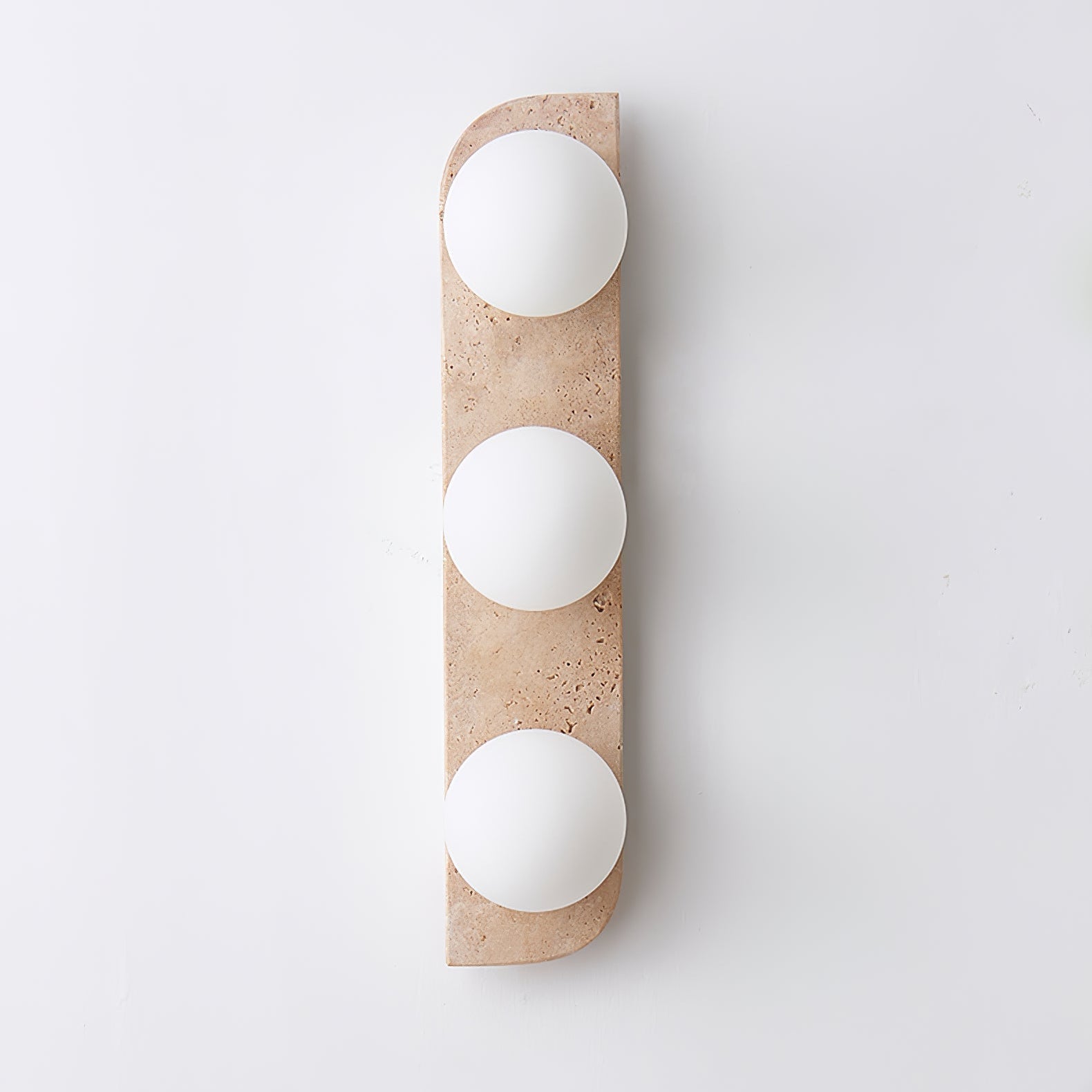 Alsilis Wall Light Minimalist in Travertine - Kingsley Beaumont