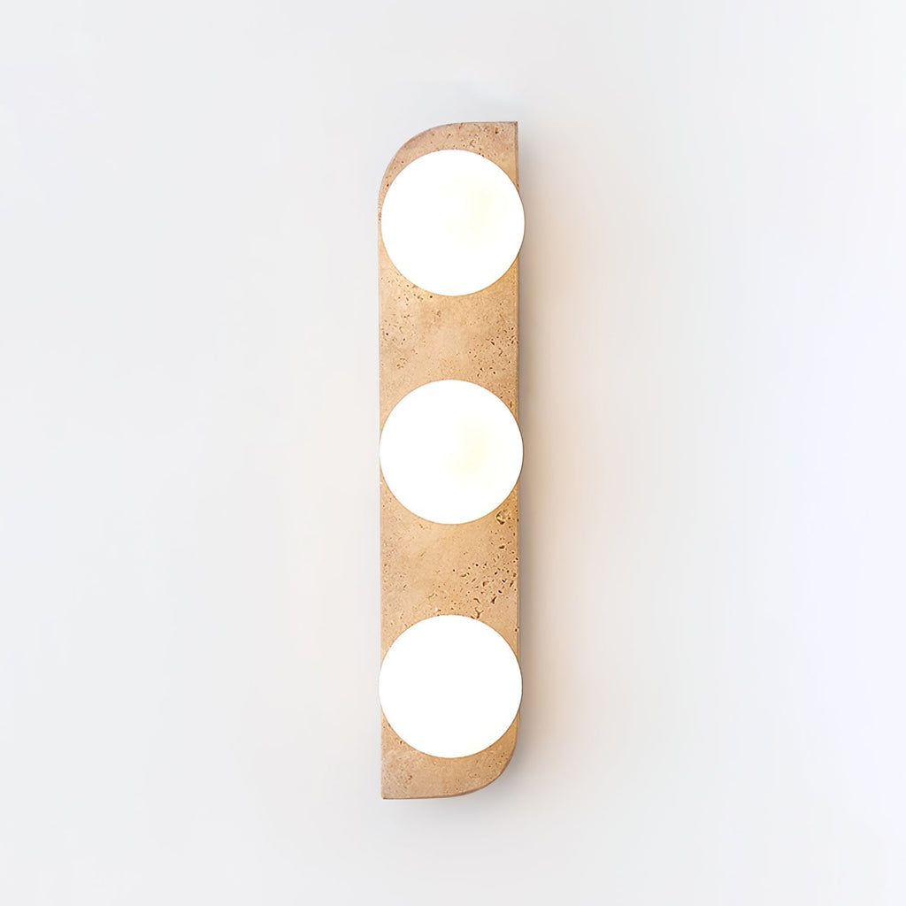 Alsilis Wall Light Minimalist in Travertine - Kingsley Beaumont
