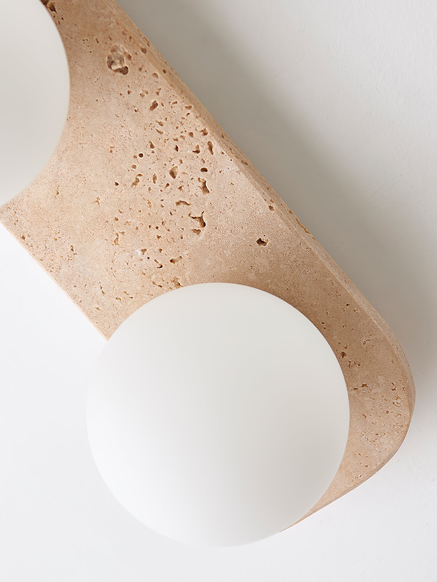 Alsilis Wall Light Minimalist in Travertine - Kingsley Beaumont