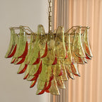 Aurora Chandelier Murano Glass Petal