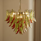 Aurora Chandelier Murano Glass Petal