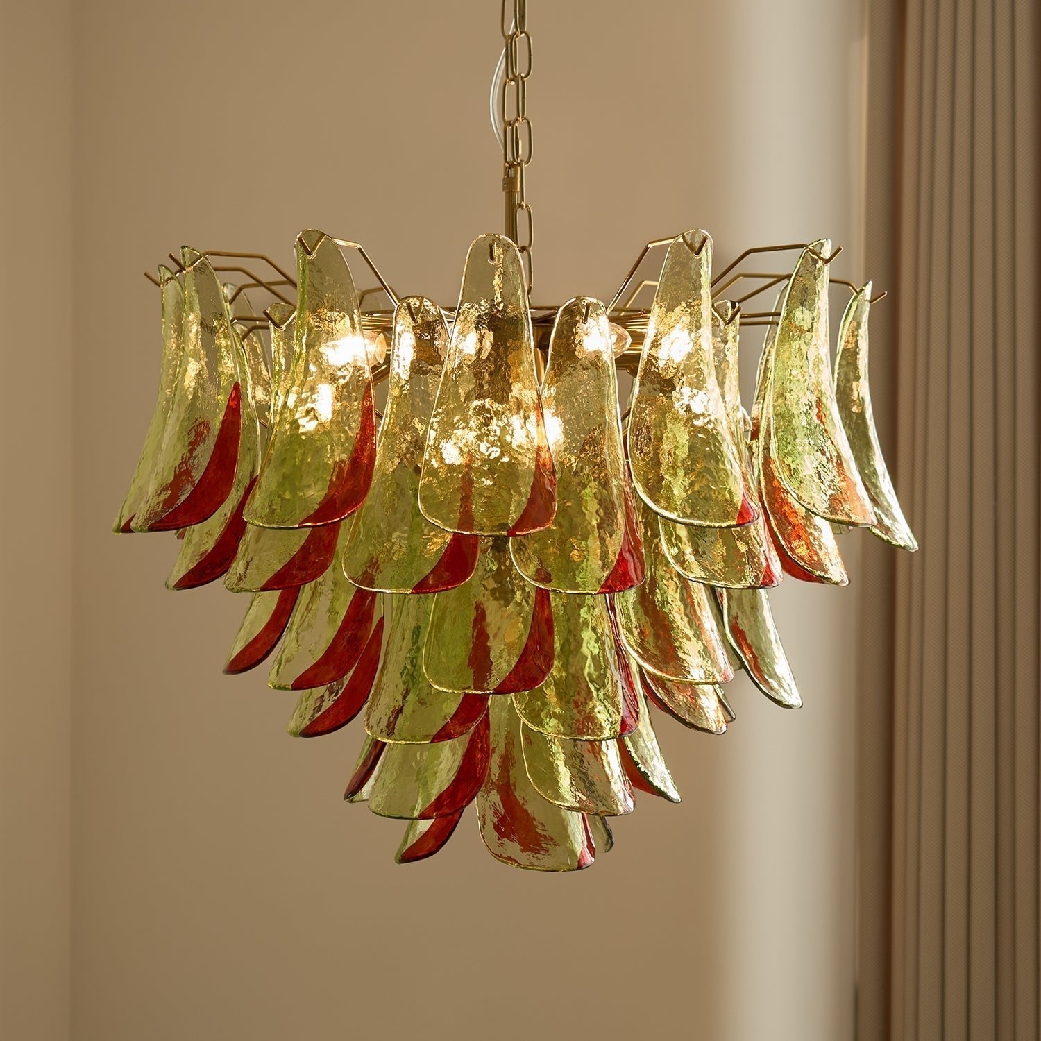 Aurora Chandelier Murano Glass Petal