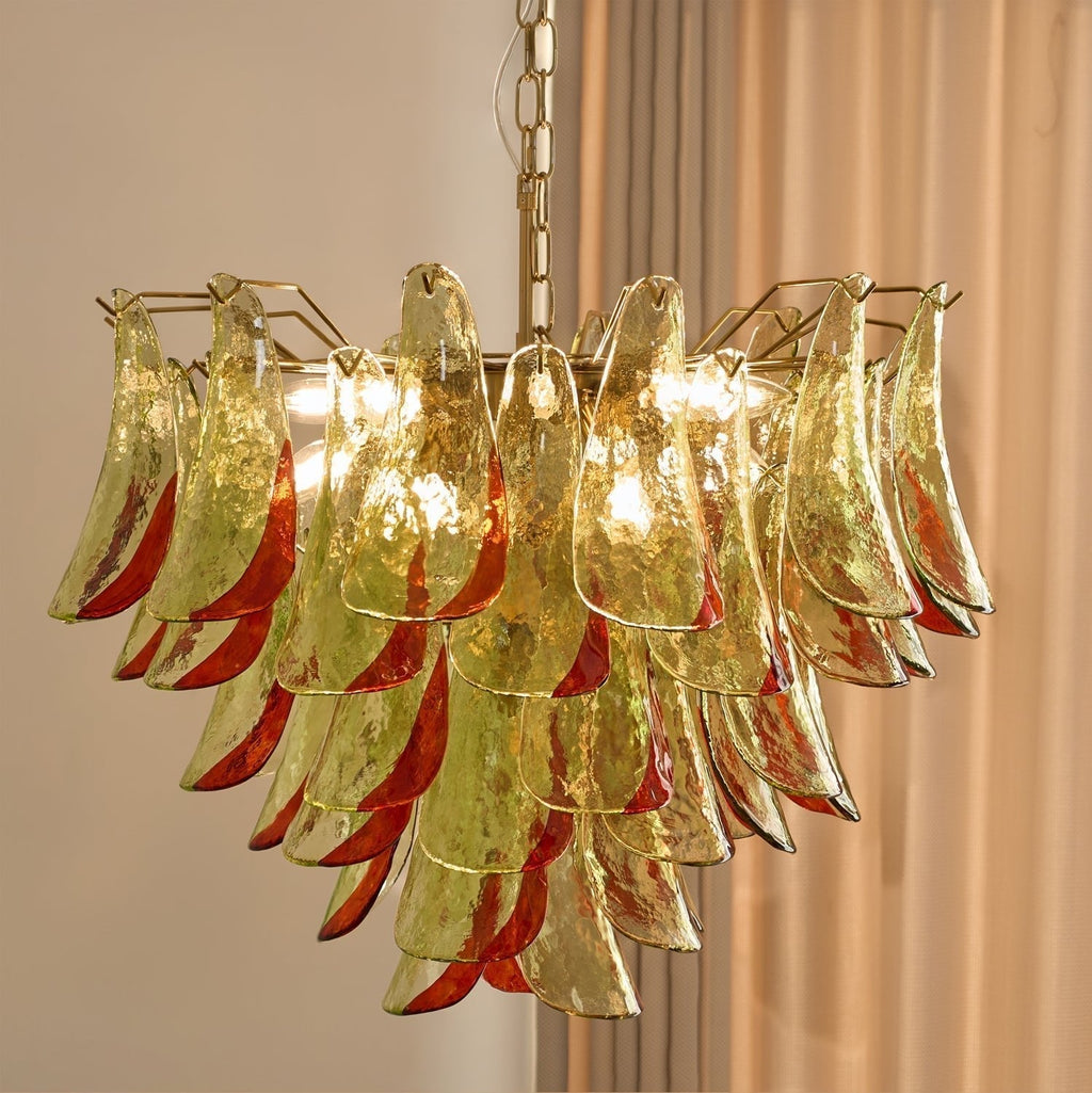 Aurora Chandelier Murano Glass Petal