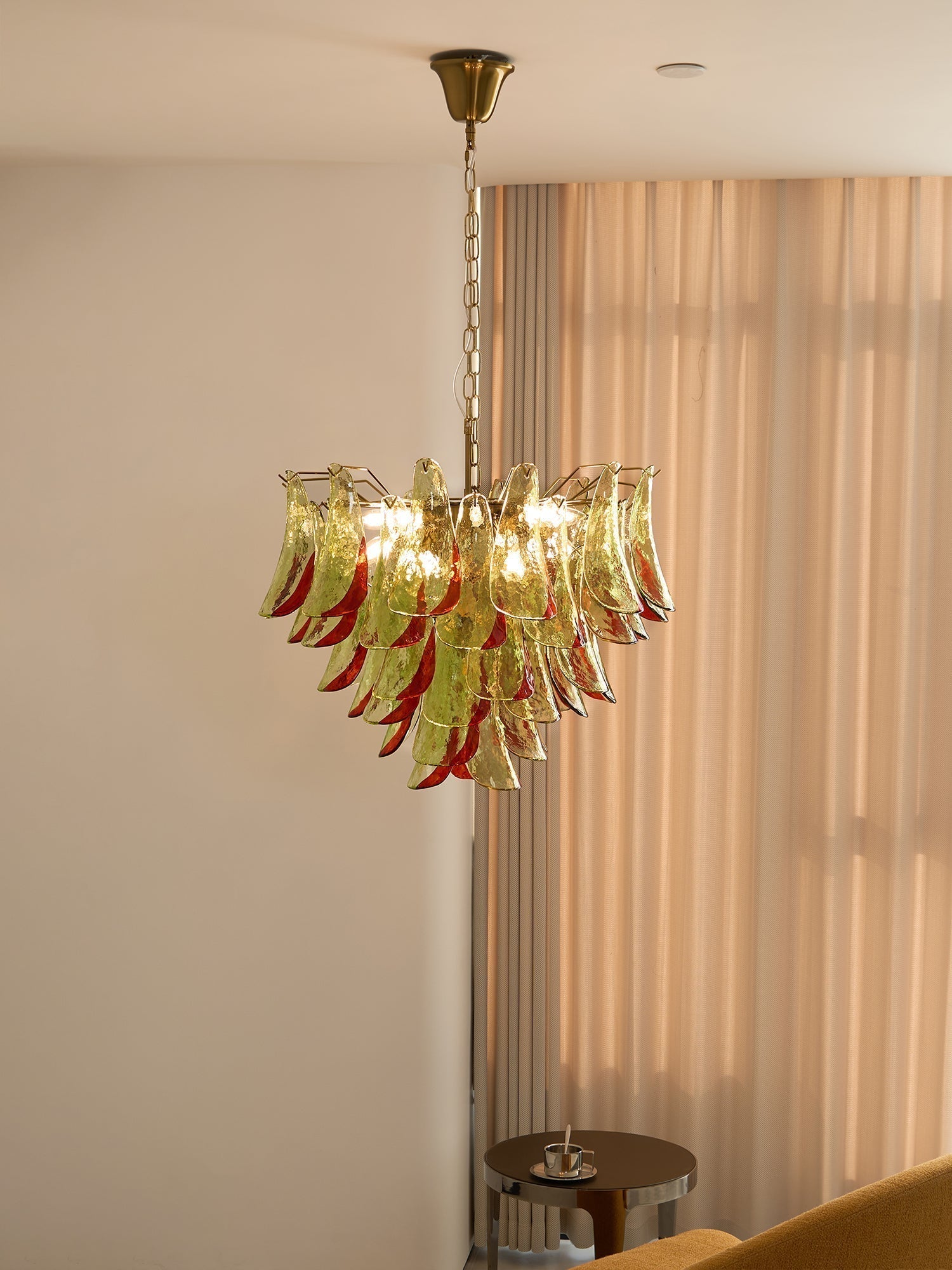 Aurora Chandelier Murano Glass Petal