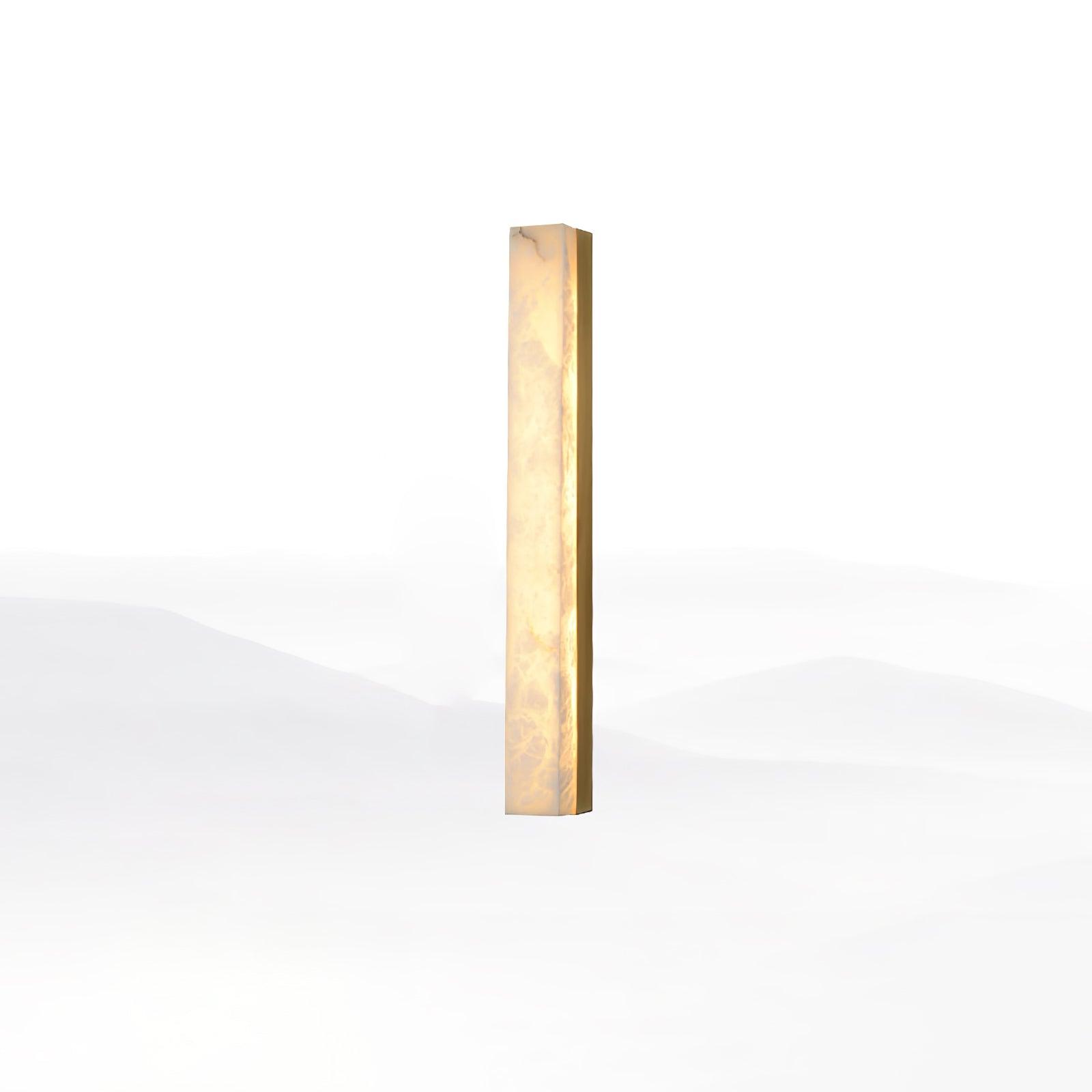 Isen Linear Brass Alabaster Wall Lamp