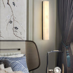 Isen Linear Brass Alabaster Wall Lamp