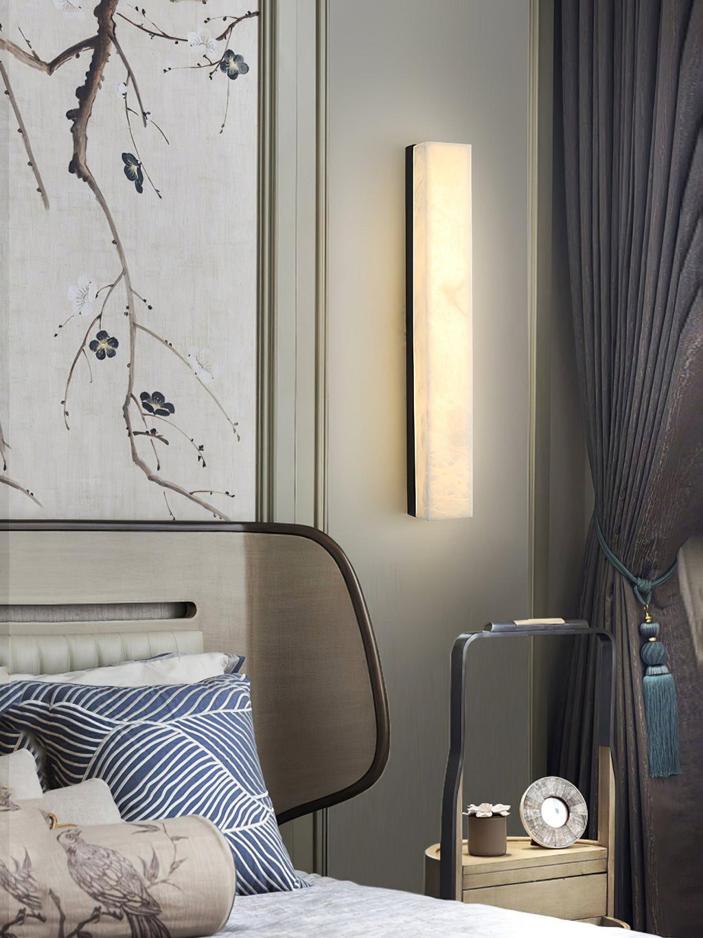 Luste Minimalist  Alabaster  Wall Lamp Rectangular