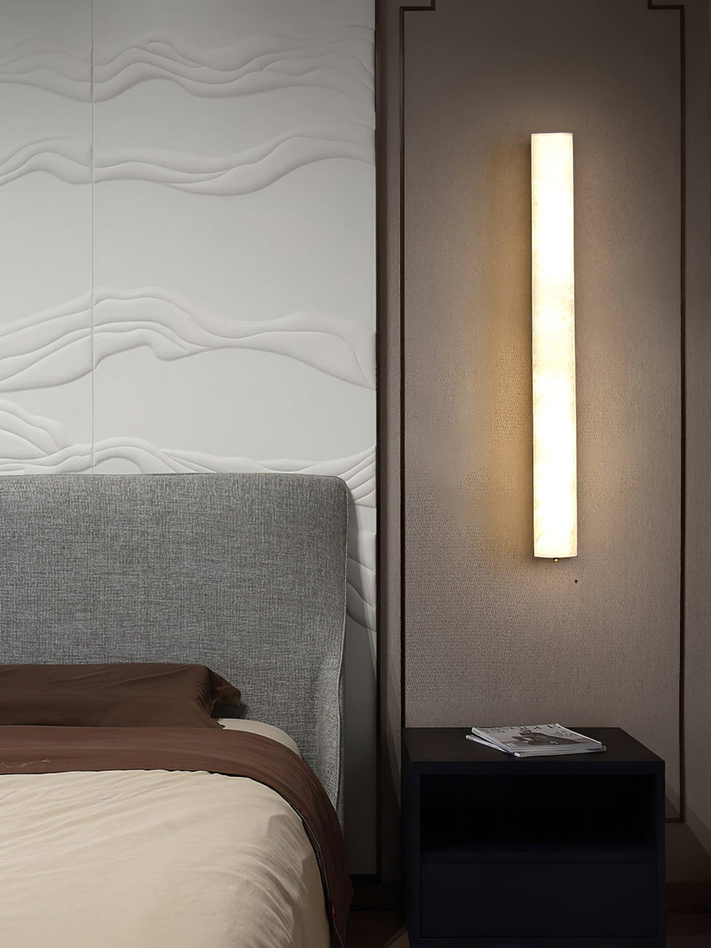 Luste Minimalist  Alabaster  Wall Lamp Rectangular