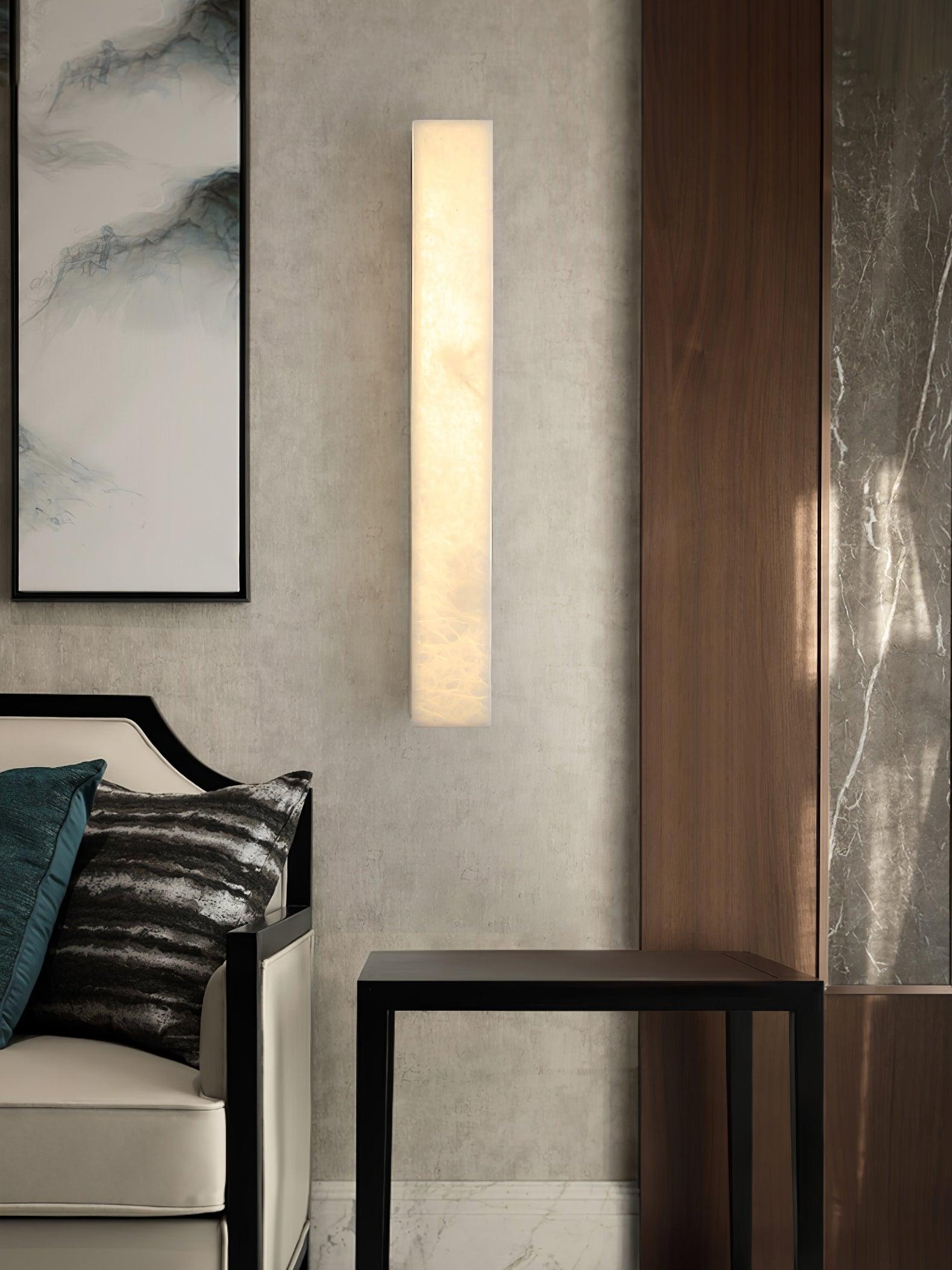 Luste Minimalist  Alabaster  Wall Lamp Rectangular