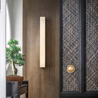 Isen Linear Brass Alabaster Wall Lamp