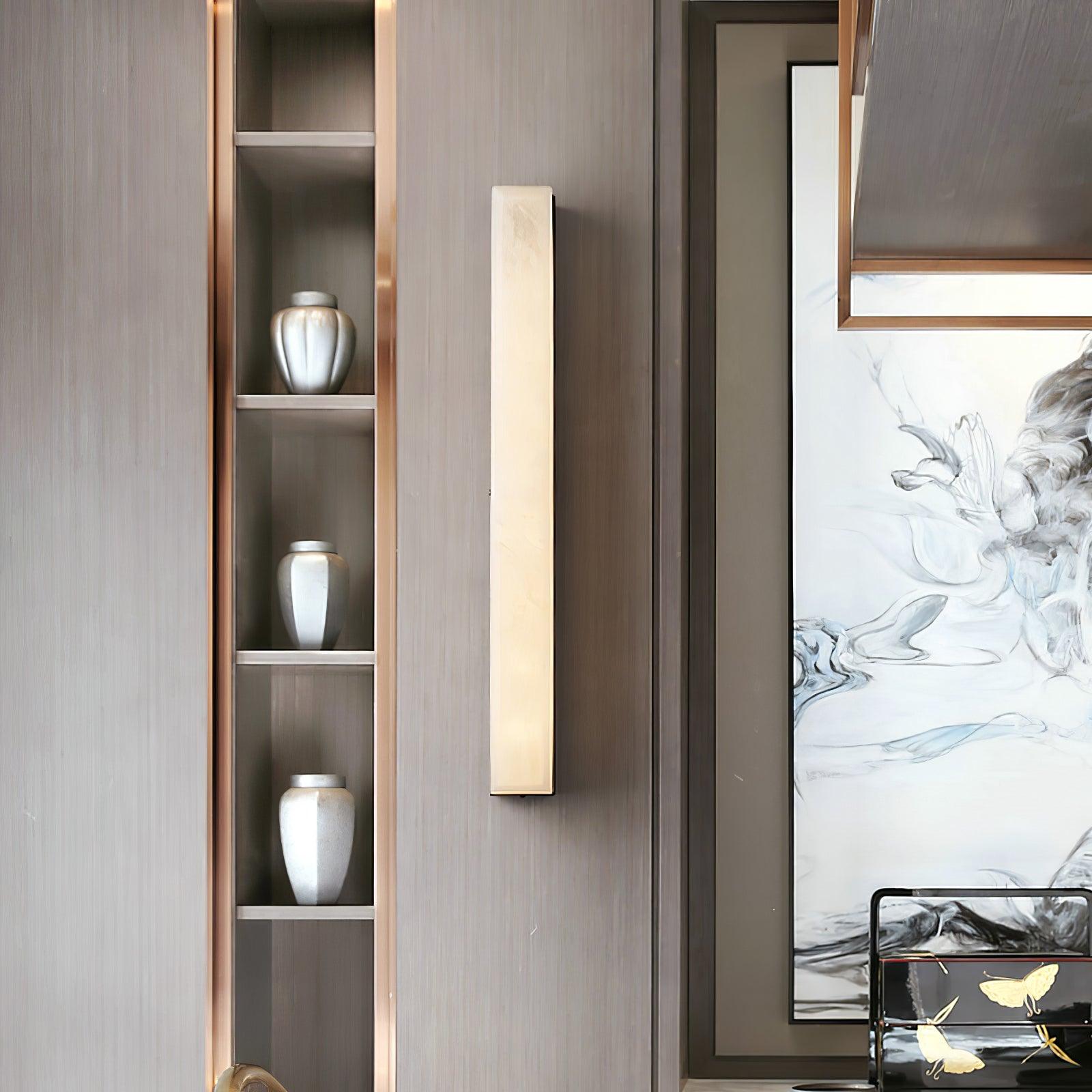 Luste Minimalist  Alabaster  Wall Lamp Rectangular