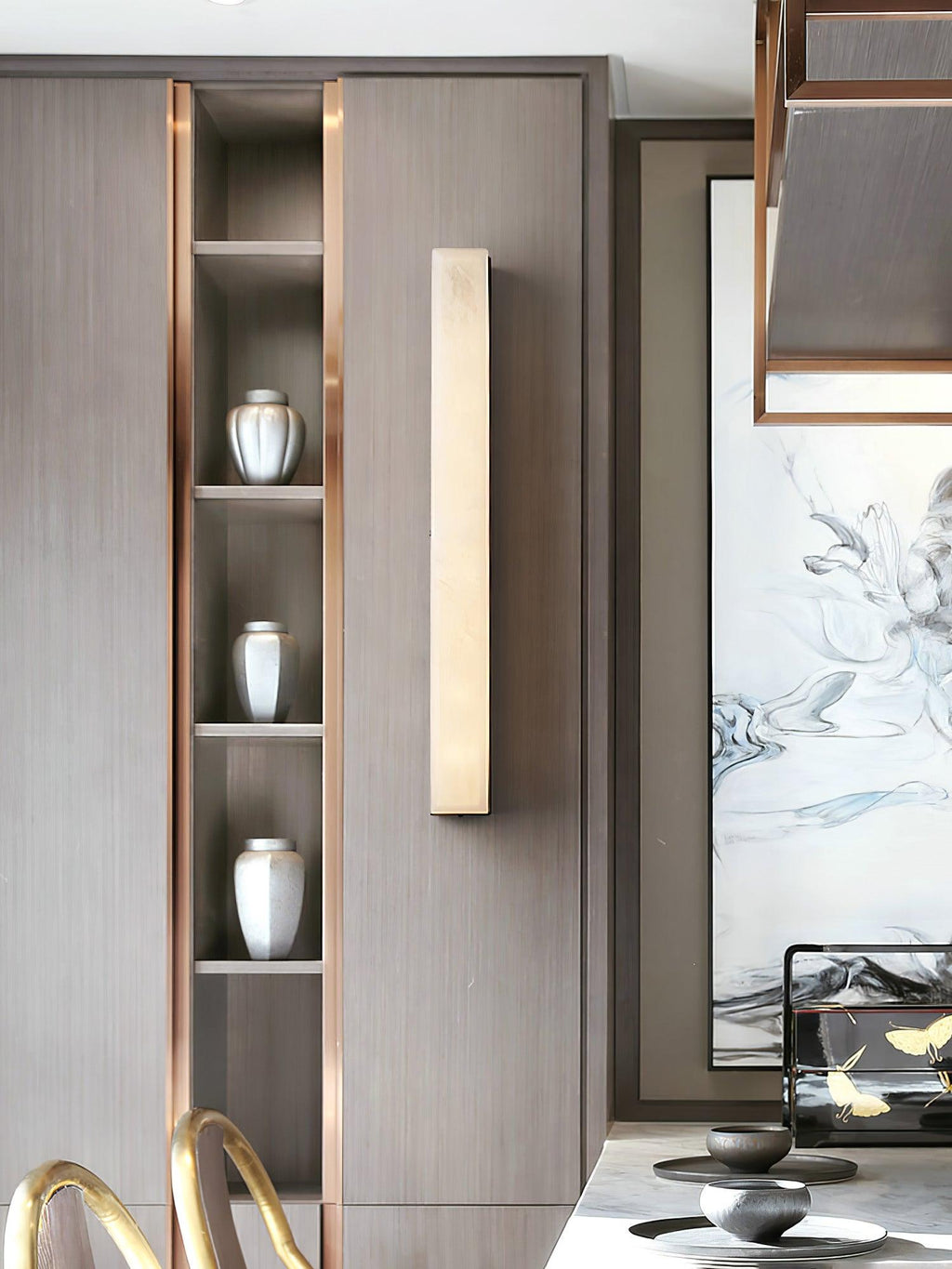 Luste Minimalist  Alabaster  Wall Lamp Rectangular