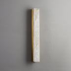 Kristy Linear Brass  Alabaster Wall Lamp