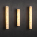 Isen Linear Brass Alabaster Wall Lamp