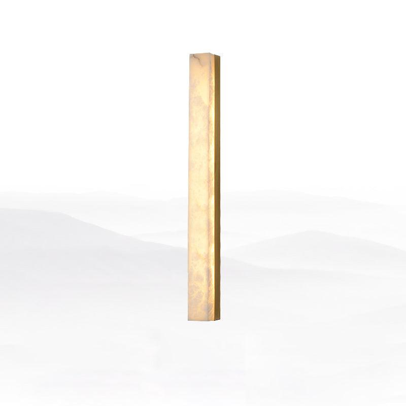 Isen Linear Brass Alabaster Wall Lamp