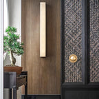 Isen Linear Brass Alabaster Wall Lamp
