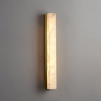 Isen Linear Brass Alabaster Wall Lamp