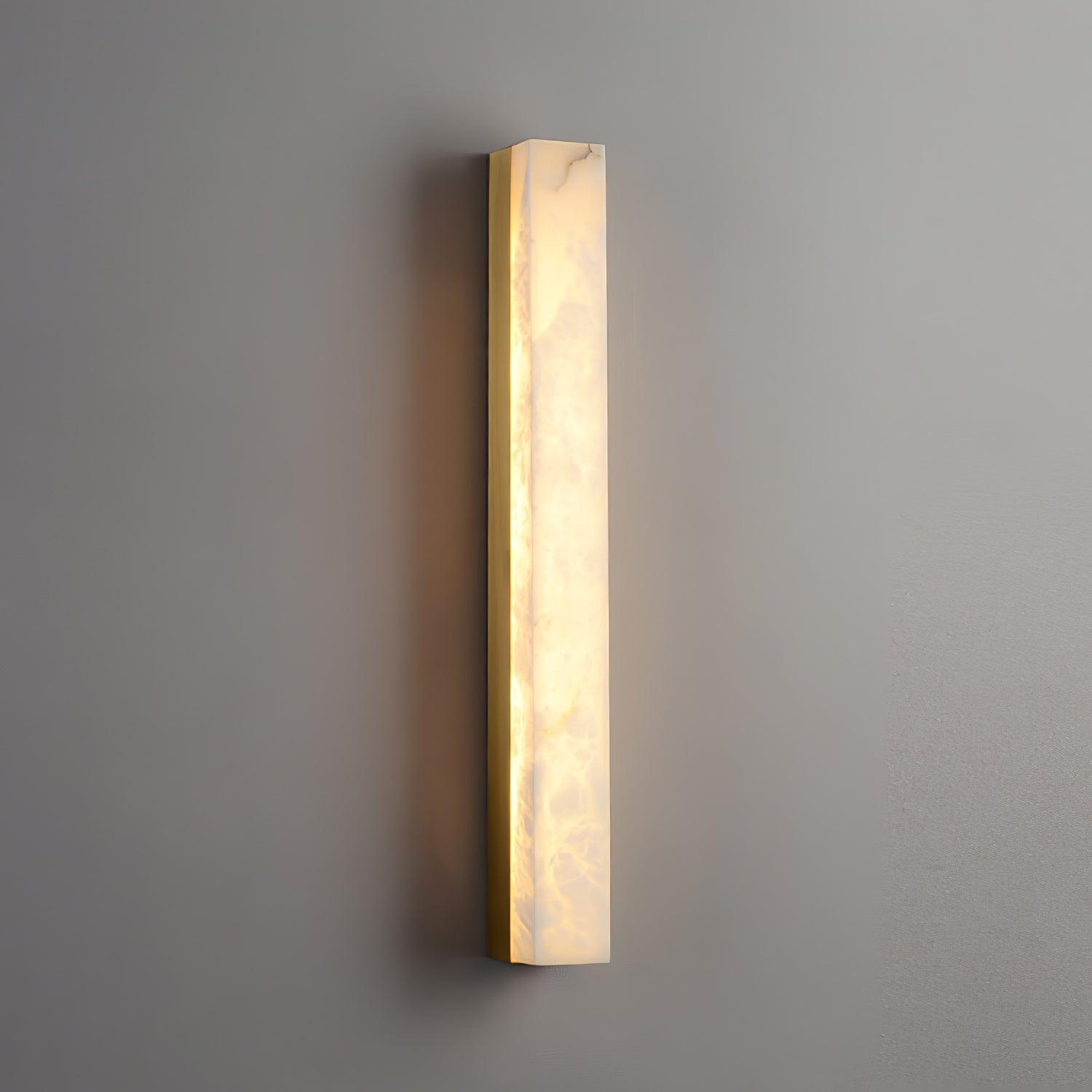 Isen Linear Brass Alabaster Wall Lamp