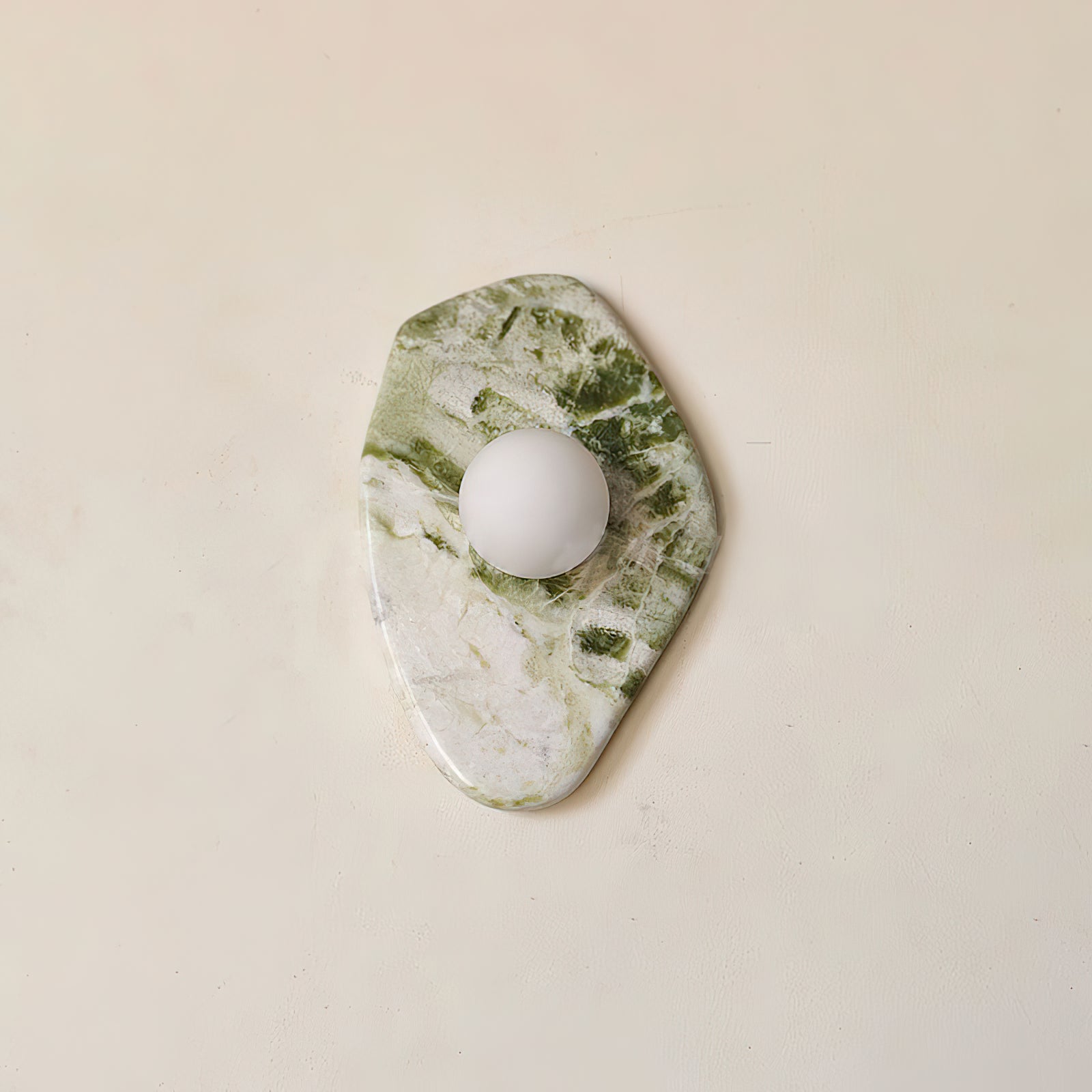 Fyln Green Marble Organic Wall Lamp