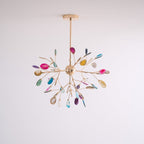 Agate Chandelier Colorful Branching