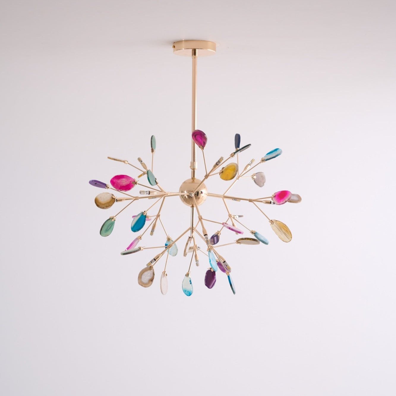 Agate Chandelier Colorful Branching