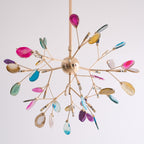 Agate Chandelier Colorful Branching