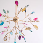 Agate Chandelier Colorful Branching