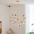 Agate Chandelier Colorful Branching