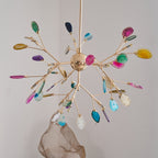 Agate Chandelier Colorful Branching