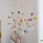 Agate Chandelier Colorful Branching