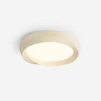 Ceiling Lamp Resin with Soft Curved Frame in Neutral Tones