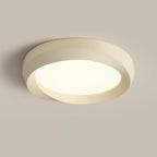 Ceiling Lamp Resin with Soft Curved Frame in Neutral Tones
