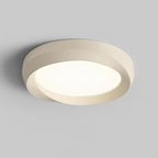 Ceiling Lamp Resin with Soft Curved Frame in Neutral Tones