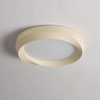 Ceiling Lamp Resin with Soft Curved Frame in Neutral Tones