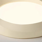 Ceiling Lamp Resin with Soft Curved Frame in Neutral Tones